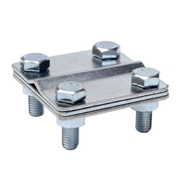 Соединитель DKC пруток-полоса с разделительной пластиной 80х80 мм горячеоцинкованная сталь