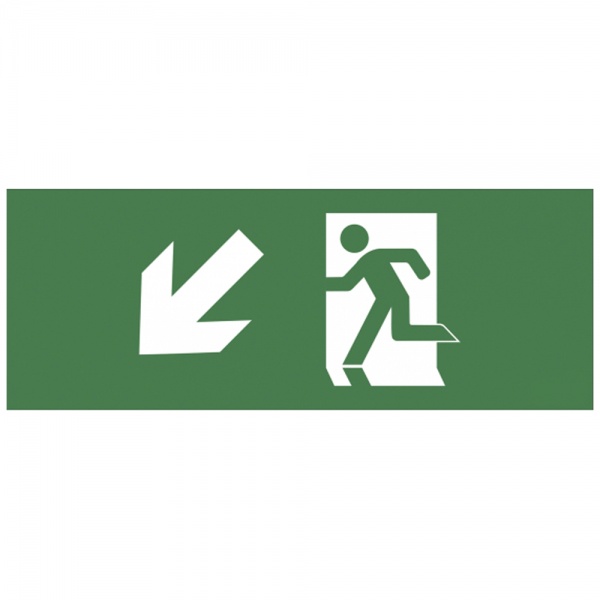 Самоклеящаяся этикетка ЭРА INFO-DBA-005 Фигура/стрелка вниз влево 200х60мм DPA/DBA