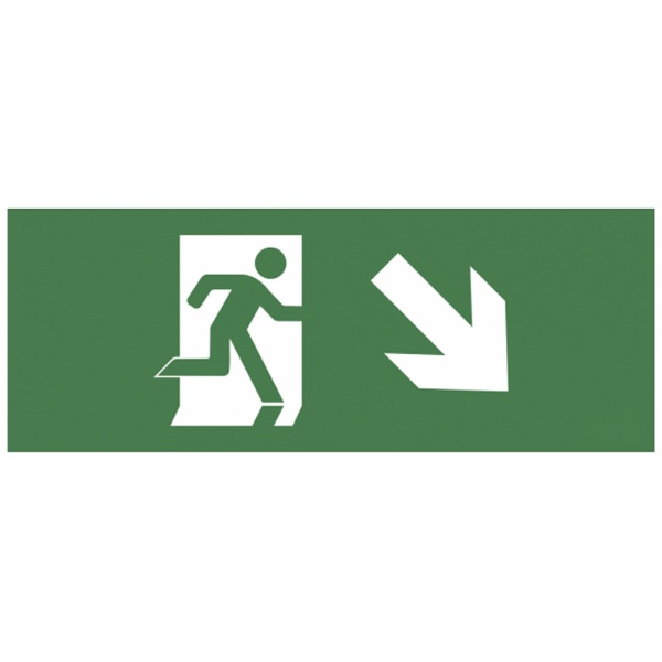 Самоклеящаяся этикетка ЭРА INFO-DBA-006 Фигура/стрелка вниз вправо 200х60мм DPA/DBA