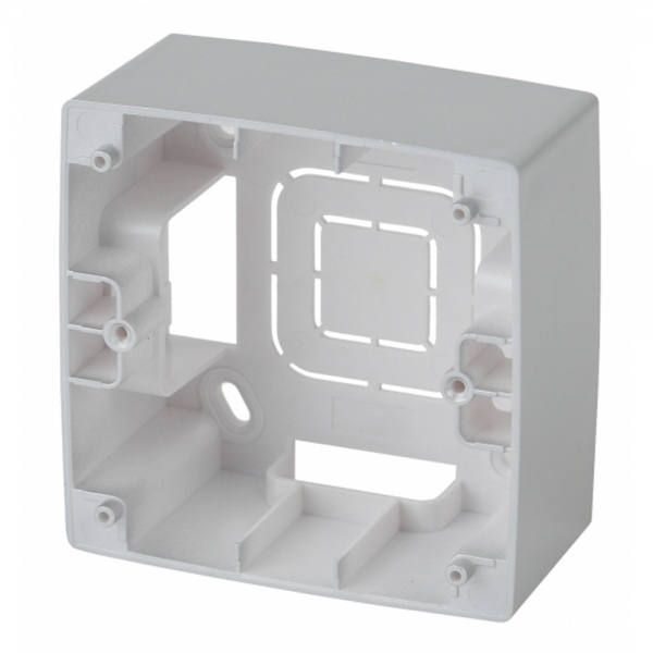 Коробка накладного монтажа Эра 12 1 пост, алюминий 12-6101-03
