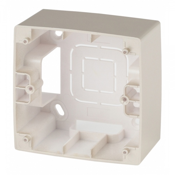 Коробка накладного монтажа Эра 12 1 пост, шампань 12-6101-04