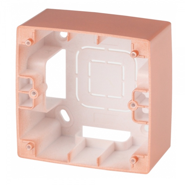 Коробка накладного монтажа Эра 12 1 пост, медь 12-6101-14
