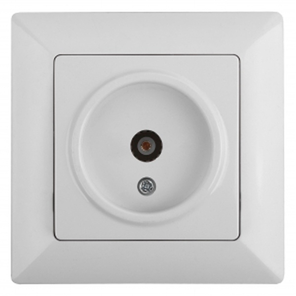 Розетка TV Intro одиночная Solo, белый 4-301-01