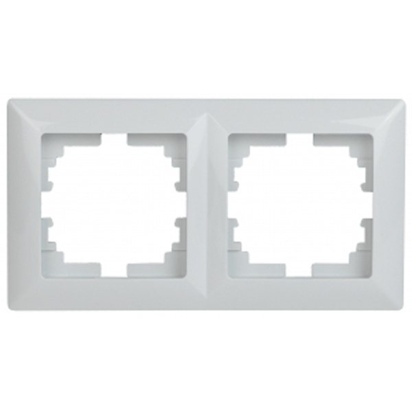 Рамка на 2 поста Intro Solo, белый 4-502-01