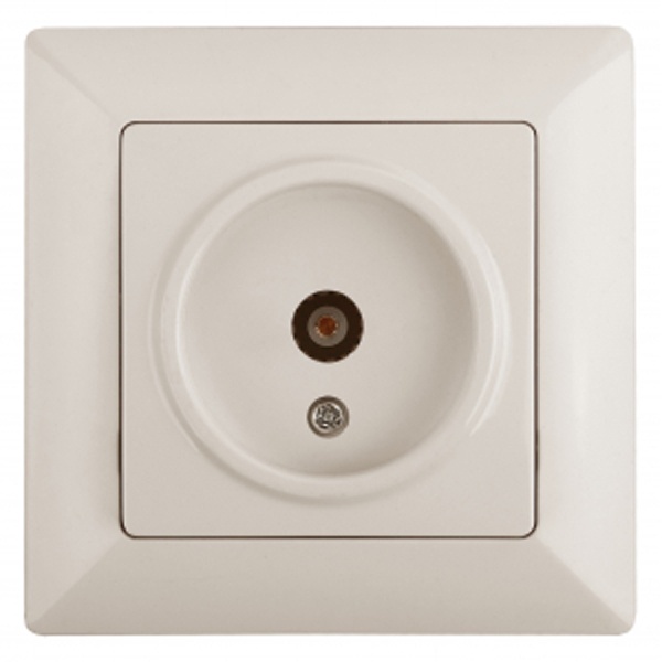 Розетка TV Intro одиночная Solo, слоновая кость 4-301-02 (бежевый)