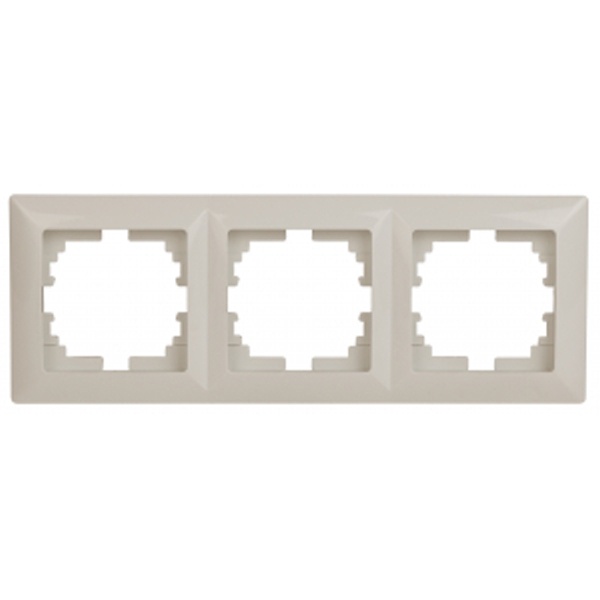 Рамка на 3 поста Intro Solo, слоновая кость 4-503-02 (бежевый)