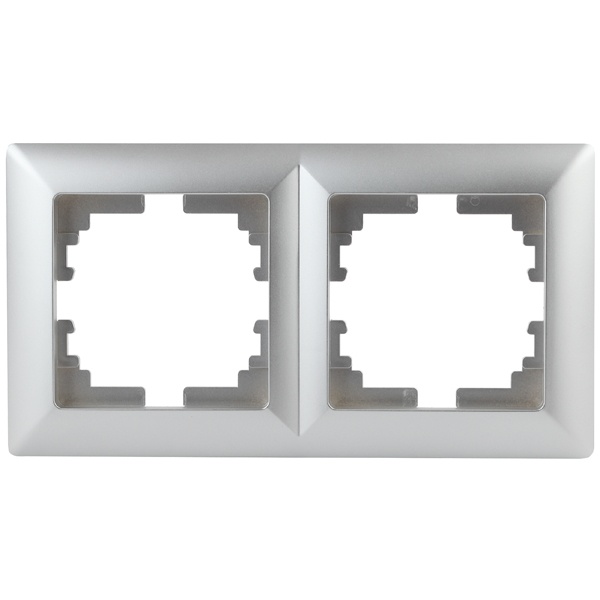 Рамка на 2 поста Intro Solo, алюминий 4-502-03