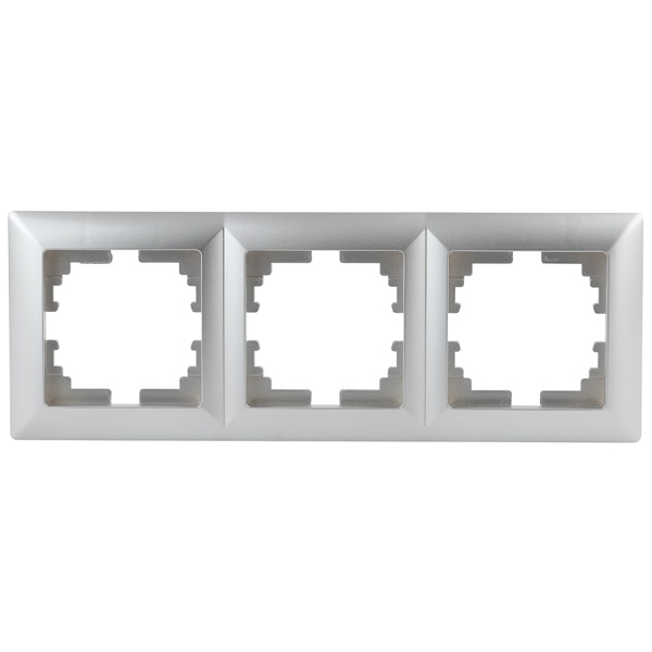 Рамка на 3 поста Intro Solo, алюминий 4-503-03