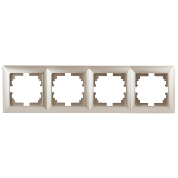 Рамка на 4 поста Intro Solo, шампань 4-504-04