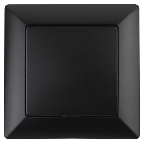 Выключатель Intro 10А-250В Solo, антрацит 4-101-05