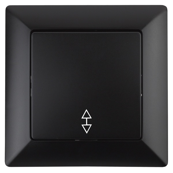 Переключатель Intro 10А-250В Solo, антрацит 4-103-05