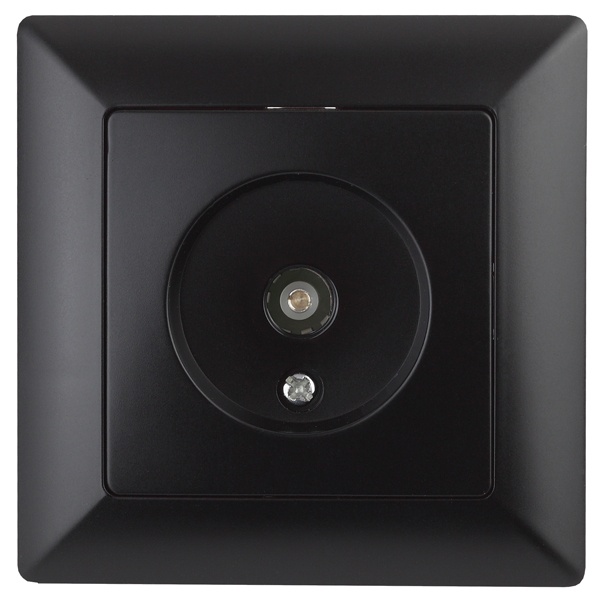 Розетка TV Intro одиночная Solo, антрацит 4-301-05