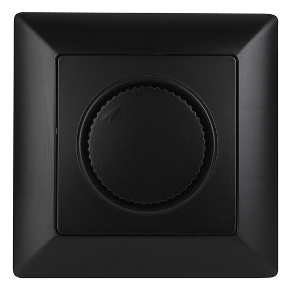 Светорегулятор поворотный Intro 600Вт 230В Solo, антрацит 4-401-05