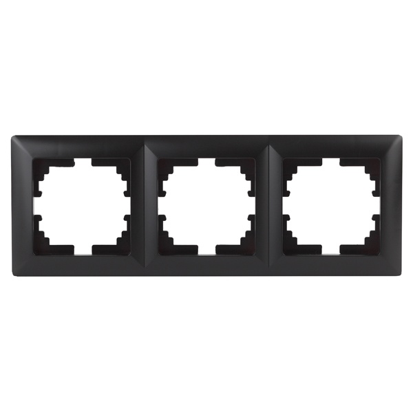 Рамка на 3 поста Intro Solo, антрацит 4-503-05