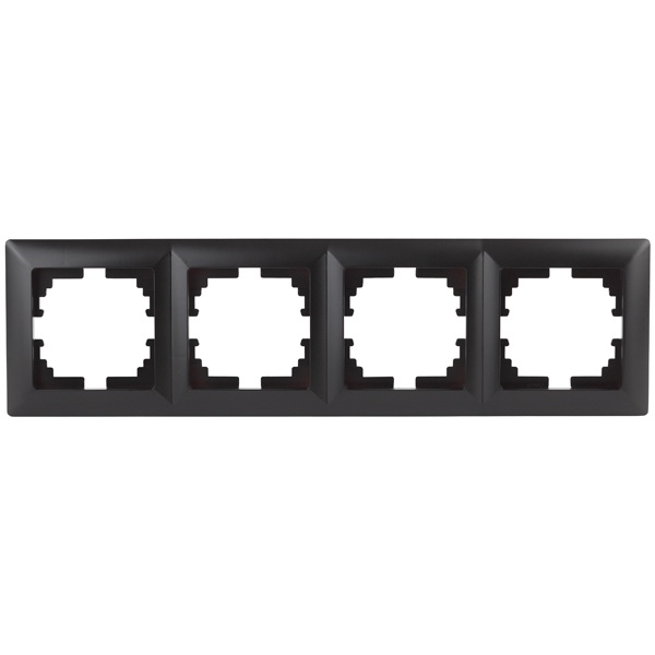 Рамка на 4 поста Intro Solo, антрацит 4-504-05