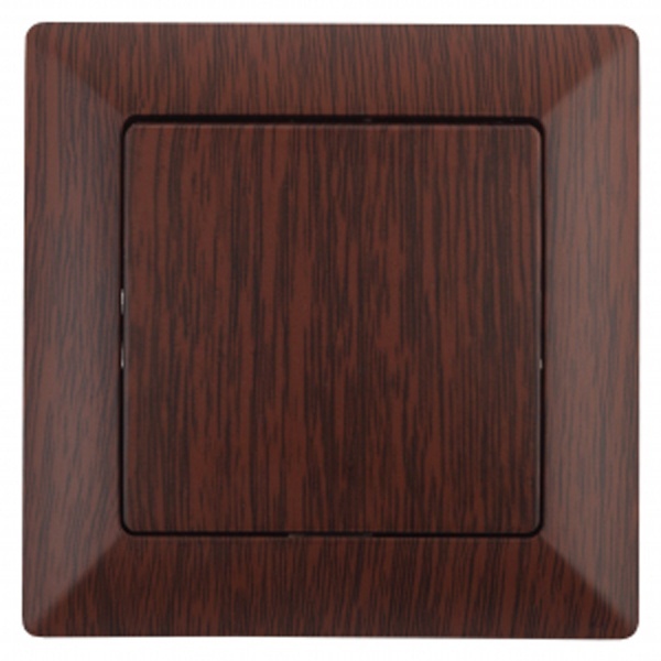 Выключатель Intro 10А-250В Solo, венге 4-101-10