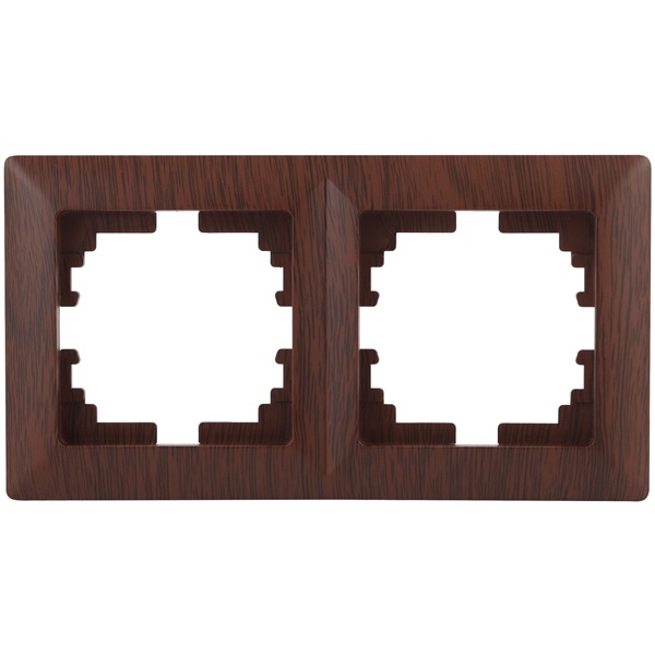 Рамка на 2 поста Intro Solo, венге 4-502-10