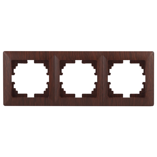 Рамка на 3 поста Intro Solo, венге 4-503-10