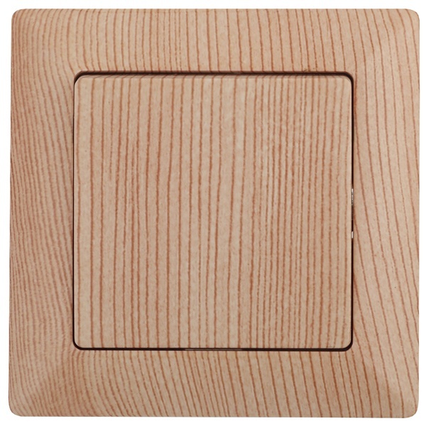 Выключатель Intro 10А-250В Solo, сосна 4-101-11