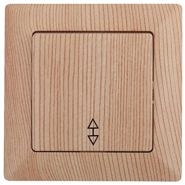 Переключатель Intro 10А-250В Solo, сосна 4-103-11