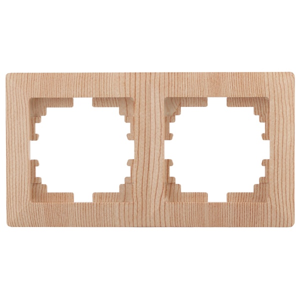 Рамка на 2 поста Intro Solo, сосна 4-502-11