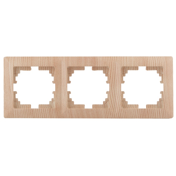 Рамка на 3 поста Intro Solo, сосна 4-503-11