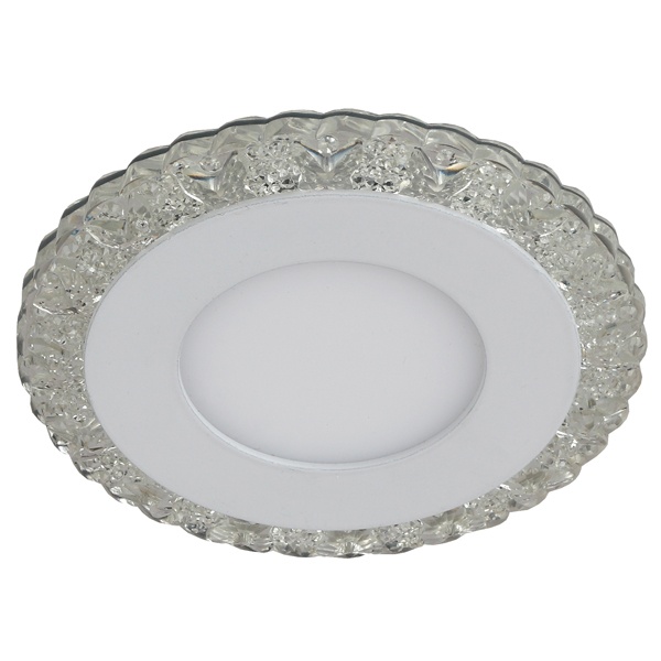 Светильник ЭРА DK LED 14 SL/WH круглый белая подсветка 3+3W прозрачный/белый 5056183763749