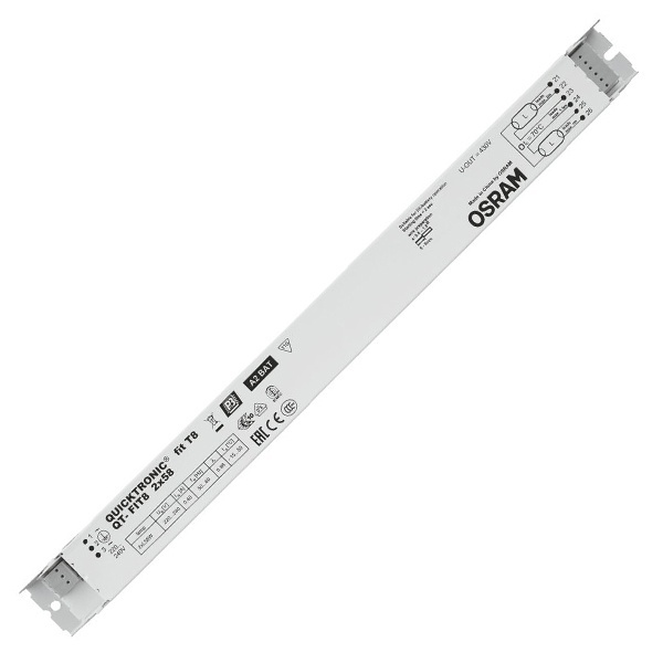 ЭПРА Osram QT-FIT8 2x58 для люминесцентных ламп T8 360х30х28mm