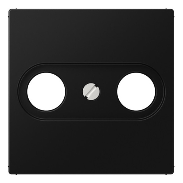 Накладка телевизионной розетки Jung A TV-SAT(FM)+AS Черный матовый