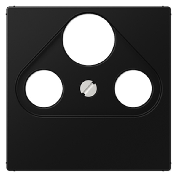 Накладка телевизионной розетки Jung A TV+FM+SAT+AS Черный матовый