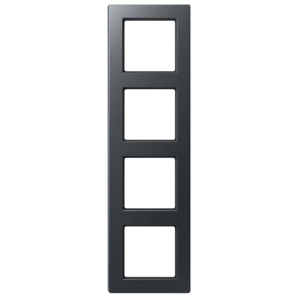 Рамка 4-ая Jung A flow Черный матовый