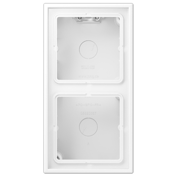 Коробка для накладного монтажа Jung LS 2-ая Белоснежный матовый