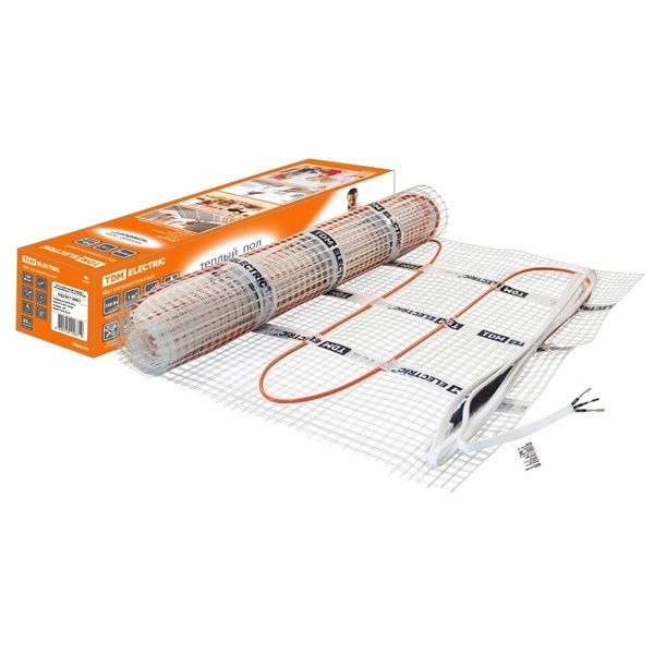 Теплый пол TDM Комфорт МН нагревательный двухжильный мат 0,5м2 75Вт