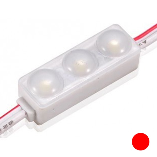 Светодиодный модуль 2835 0,7W 12V Красный 170° IP67 120mm серия MINI-3