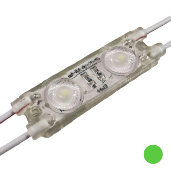 Светодиодный модуль 2835 0,72W 12V Зеленый 37Lm 165° IP66 180mm серия НЕ PRISM P-2