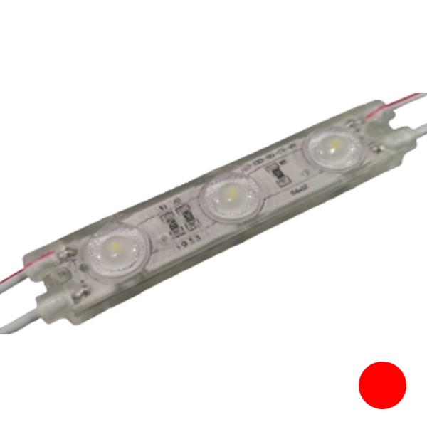 Светодиодный модуль 2835 1,2W 12V Красный 40Lm 165° IP66 200mm серия НЕ PRISM P-3