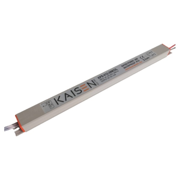 Блок питания для светодиодной ленты Kaisen 36W 12V 3A AC 170-260V IP33-L 270х18х15 mm