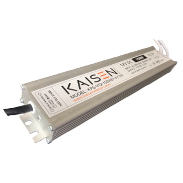 Блок питания для светодиодной ленты Kaisen 150W 12V 0-12,5A -30+40°С IP67 279х57х25 mm