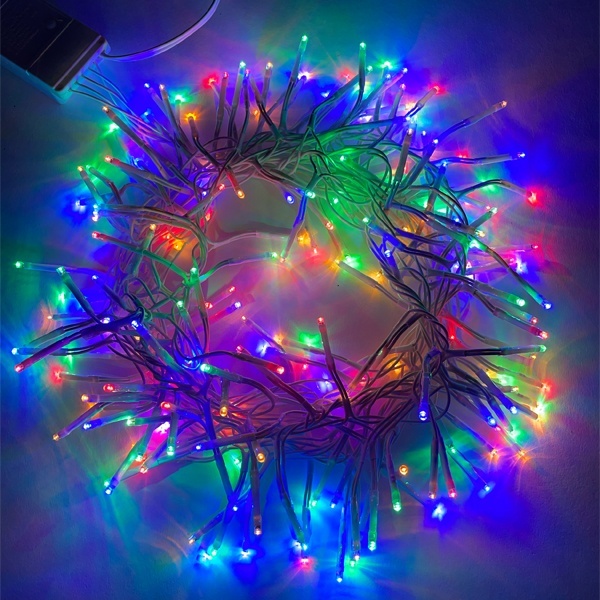 Гирлянда ЭРА ENIN - WM LED Мишура 3.9м белый провод, мультиколор, 220V 5056396208341