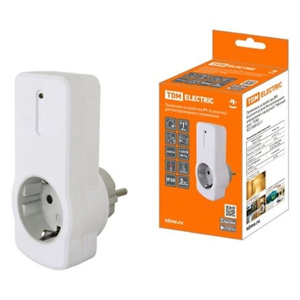 Приемник Уютный дом TDM Р1 (в розетку) беспроводного управления нагрузкой
