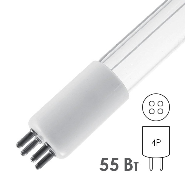 Лампа бактерицидная LightBest GPH 1148T5L 55W L1148mm