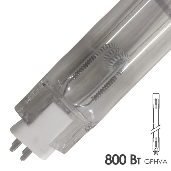 Лампа амальгамная LightBest GPHVA 1520T10L/4 800W 7A L1520mm