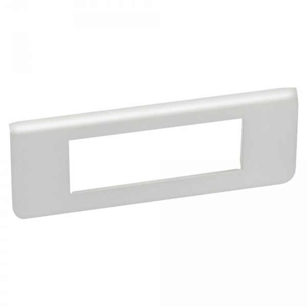 Рамка Legrand Mosaic 6 модулей горизонтальная алюминий