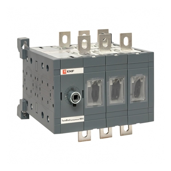 Рубильник EKF PROxima TwinBlock 400A 3P реверсивный без рукоятки управления (выключатель нагрузки)