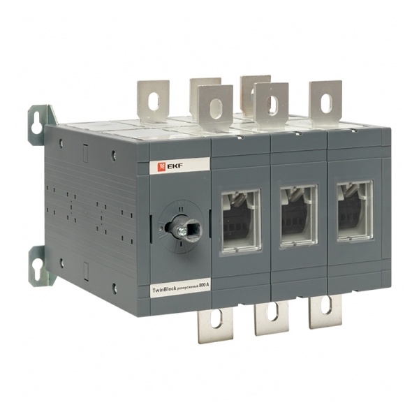 Рубильник EKF PROxima TwinBlock 800A 3P реверсивный без рукоятки управления (выключатель нагрузки)