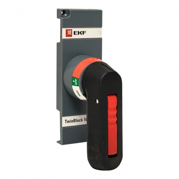 Рукоятка EKF PROxima TwinBlock управления для прямой установки на рубильники реверсивные (I-0-II) 16