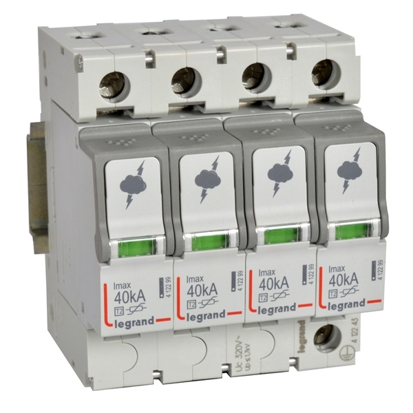 Разрядник Legrand 4-полюсный тип Т2 Imax 40 кА 320В (IT) 4