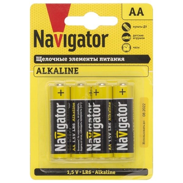 Батарейка AA Navigator 61 463 NBT-NPE-LR6 (упаковка 4 шт)