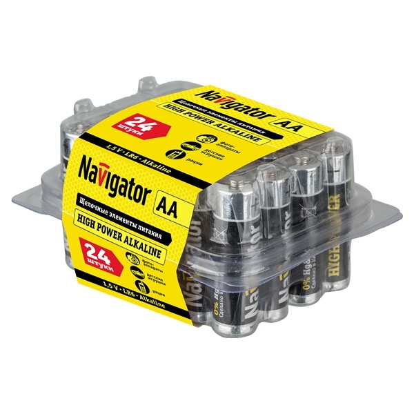 Батарейка AA Navigator 94 786 NBT-NE-LR6 (упаковка 24 шт)