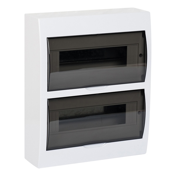 Щит распределительный навесной EKF PROxima ЩРН-П-24 2х12 модулей пластик затемненная дверца IP41